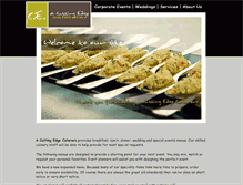 Tablet Screenshot of acuttingedgecatering.com